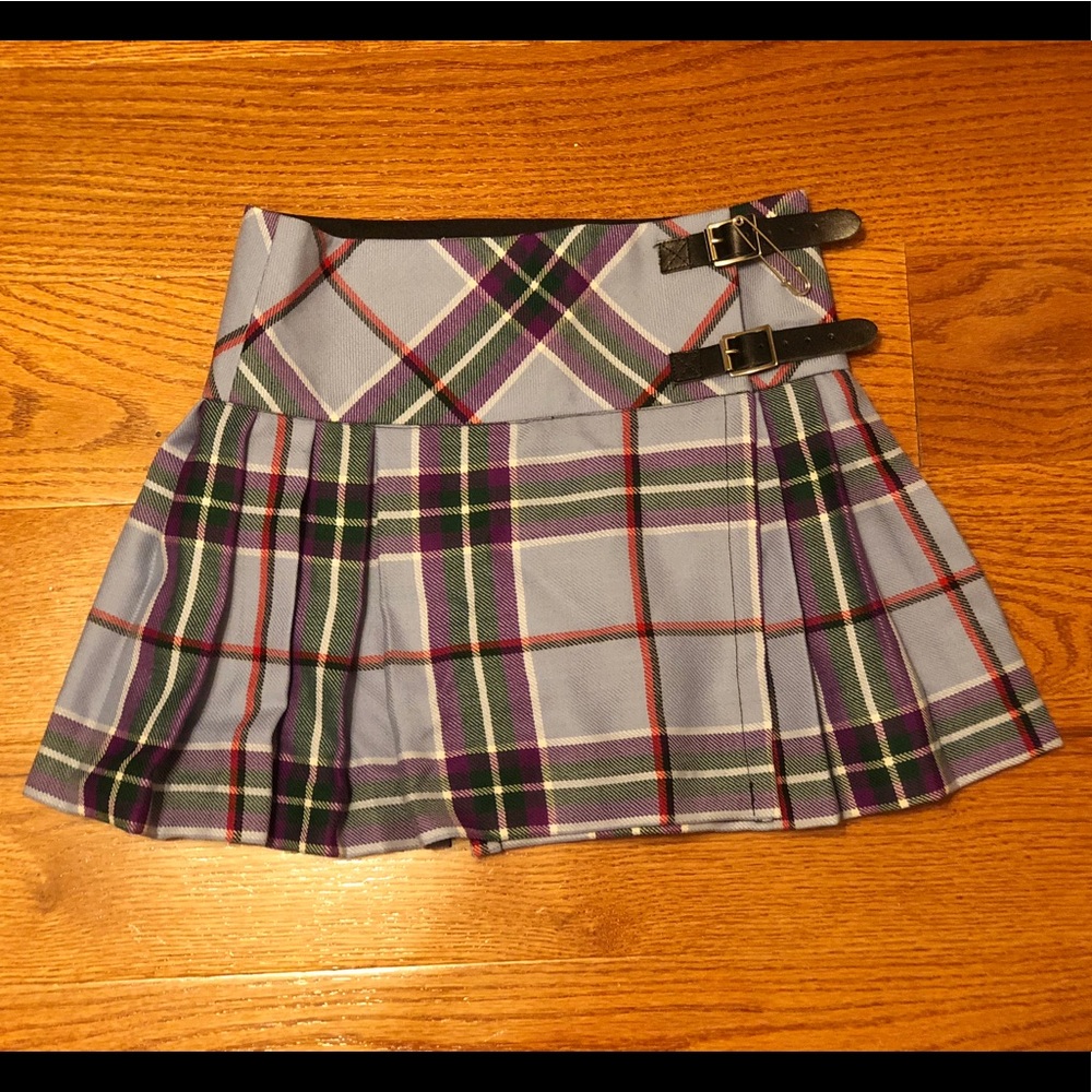 Girls World Peace Tartan Skirt 100% Wool